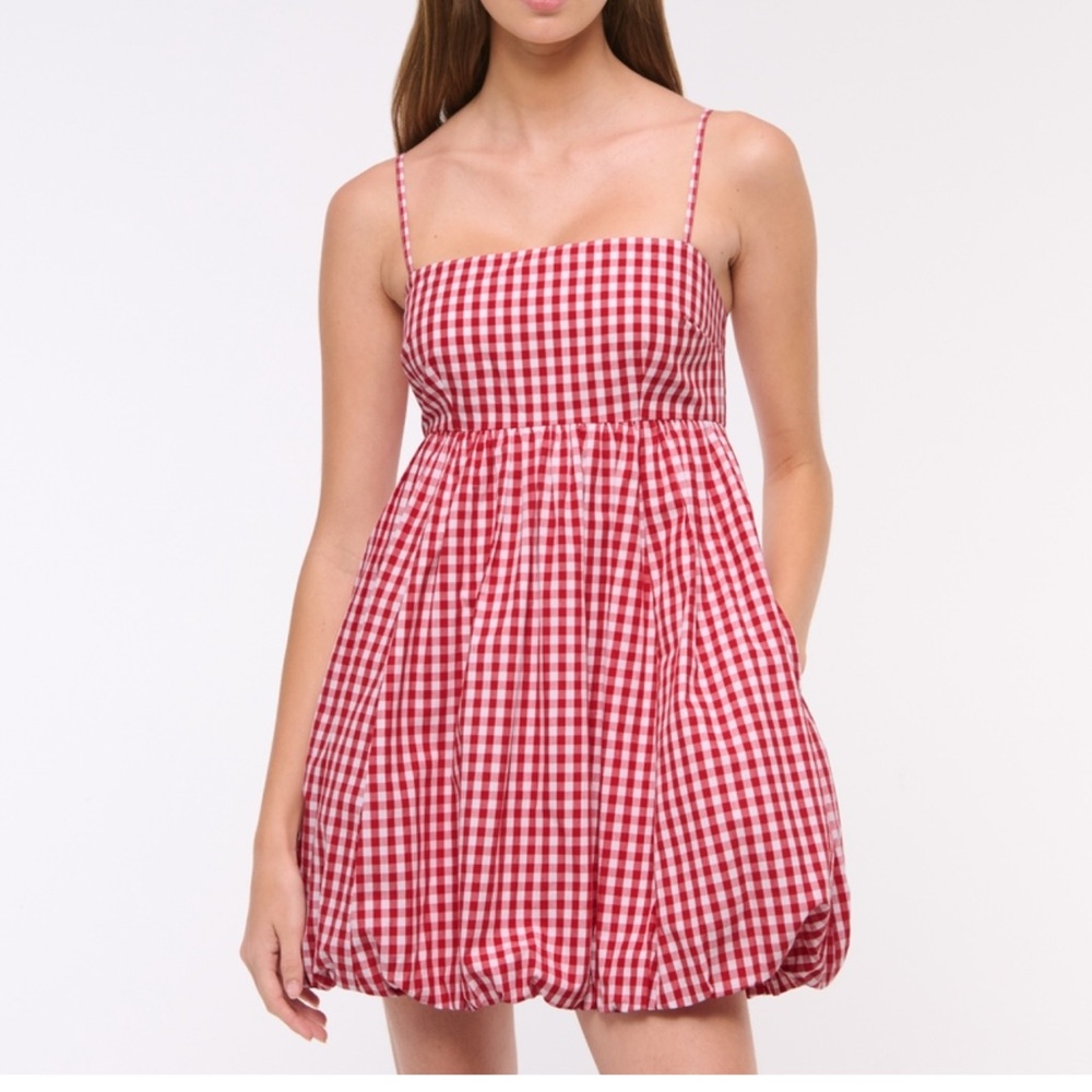 Abercrombie & Fitch Babydoll Bubble Hem Mini Dress